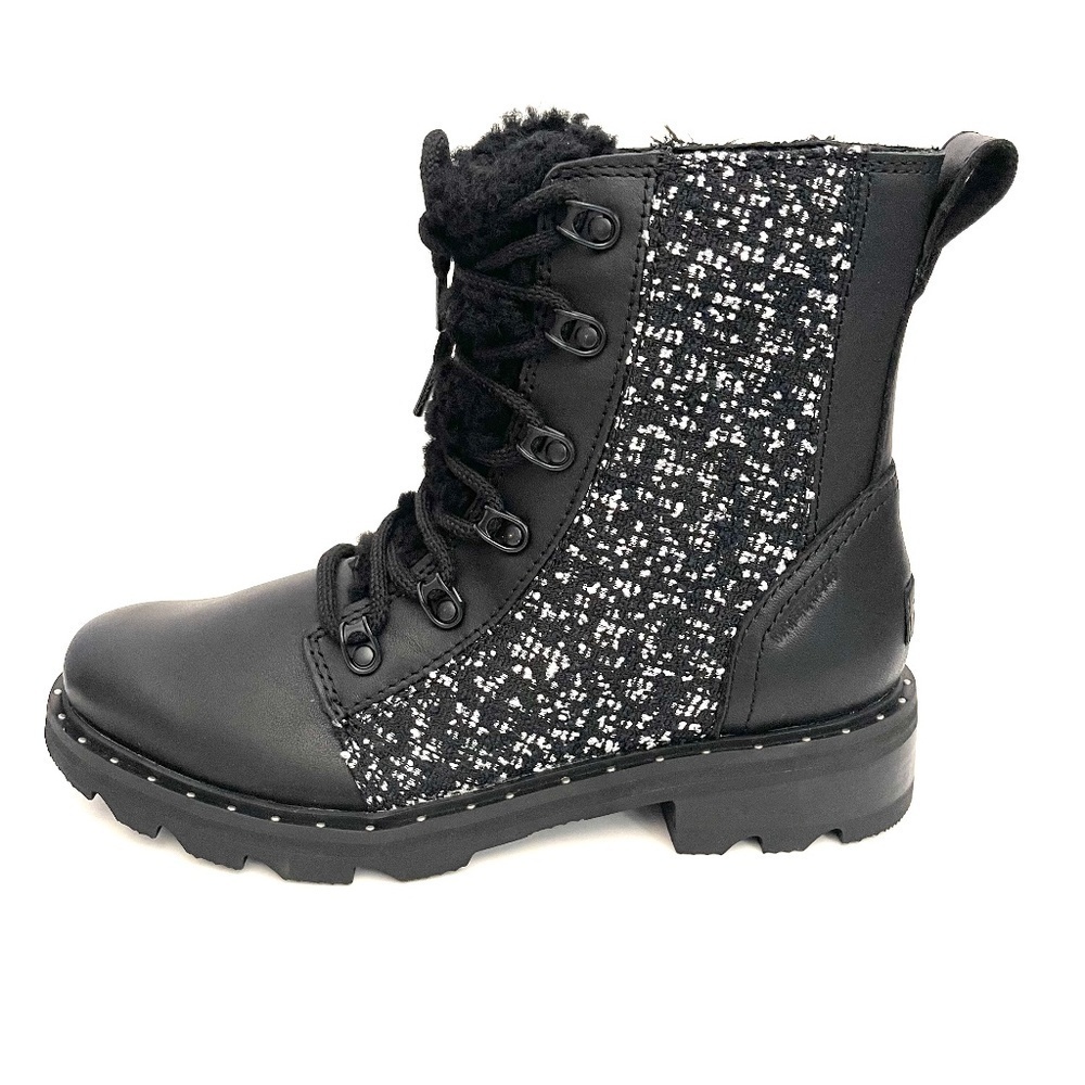NEW Sorel Black Lennox Lace Cozy Waterproof Boots US 8